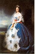 Franz Xaver Winterhalter Portrait of the Queen Olga of Wurttemberg Spain oil painting artist